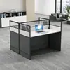 Escritorio de personal, escritorio de empleado, juego de escritorio y silla, escritorio para computadora de empleado, escritorio de doble estación de trabajo, cubículo