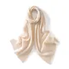 Novo cachecol de malha de cashmere liso estilo coreano outono/inverno, unissex, com design retangular vazado, pode ser usado como aquecedor de pescoço ou xale