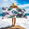 Toalla de Playa de Microfibra Estilo Ins con Estampado de Leopardo Floral Transfronterizo Toalla de Baño Toalla de Playa Personalizada