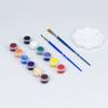 Pintura para Colorir Cerâmica 12 Cores Tinta Acrílica Cor para Pintura Secagem ao Ar Sem Queima Modelo de Tinta Feito à Mão