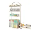 Estante de almacenamiento para clasificación de temas, estante de almacenamiento de libros de escritorio para estudiantes, organizador de archivos A4 para escritorio, estantería de capas