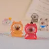 Nova caixa surpresa de pal de gato transparente decoração de escritório criativa desenho animado brinquedo moderno presente de aniversário ornamento de mesa