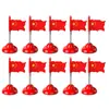 Enfeites de Bandeira Vermelha para Carro, Bandeirinhas Vermelhas Pequenas para Carros, Bandeiras Vermelhas de Cinco Estrelas, Decorações de Interior de Console Central de Alta Qualidade