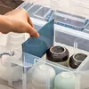 Conjunto de chá caixa de armazenamento de xícaras de chá à prova de poeira transparente tampa de xícara justa tigela xícara caixa de acabamento bule de kung fu com tampa caixa de acabamento
