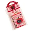 Set de papelería Creativo Gato Negro Manzana, Combo de Cuaderno de Espiral de Alto Valor y Bolígrafo Retráctil, Regalo de Recompensa para Estudiantes al por Mayor