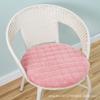 Cojín redondo de pana grueso, extraíble y lavable, cojín para silla de ratán, cojín redondo para taburete, cojín para silla, color sólido, antideslizante, entrega de fábrica