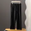 Colección nueva 2026 de Baicai Rong: Traje de hombre 100% cachemir puro, con chaleco con cremallera, pantalones casuales de pierna recta y cuello alto.