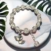 Pulseira Princesa Fofa Cor de Doce para Melhores Amigas, Pulseiras de Contas para Crianças, Doce e Sofisticada, Bijuterias Versáteis para Barracas