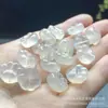 Ágata Blanco Natural Lichi Gelatina Garra de Gato Accesorios Alta Calcedonia de Hielo DIY Agujero Pasante Accesorios Semi-terminados Venta al por Mayor