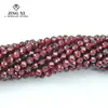 Vino Natural Granate Rojo Cuentas Facetadas Semiacabadas Mineral Crudo Cuentas Sueltas Facetadas Pulsera DIY Collar Clavícula Mayoreo