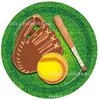 Mm150 Pelota Deportiva de Softbol Hockey Niño Cumpleaños Vajilla para 8 Personas Juego de 4 Piezas Plato de Papel Vaso de Papel