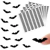 Pegatinas de Murciélago de Halloween Estilo Oscuro Transfronterizo Papel Sintético Impermeable Murciélago Negro Autoadhesivas Decorativas