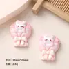 Dibujos animados DIY Accesorios de resina Ramo Gato pequeño Pegamento de crema Hecho a mano Pinza para el pelo Funda para teléfono móvil Hebilla de zapato Accesorios