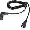 Cable de alimentación de CA en espiral YACSEJAO 18 AWG 3 pines NEMA 5-15P a IEC320C13 fibra de vidrio