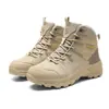 Zapatos nuevos para hombre, botas de trabajo para exteriores, botas de senderismo, otoño e invierno, caña alta, tallas grandes, resistentes al desgaste, antideslizantes, para deportes, senderismo, cross-country