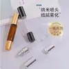 Frasco Conveniente de Óleo Essencial com Porta Dupla 10ml Frasco de Perfume Transparente Frasco Spray com Rolo Duplo de Vidro Borossilicato