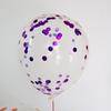 Internet celebridade 12-inch 2.8g balão de lantejoulas transparente celebração do feriado decoração do quarto de casamento pedaços de papel balão de látex de lantejoulas