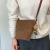 Bolso de axila para mujer 2026 nuevo otoño vintage gamuza Melard bolso de hombro bandolera cubo bolso para teléfono