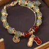 Pulsera de la Fortuna de Cacahuete de Moda Popular para Mujer, Nueva Pulsera Personalizada de Lujo de Doble Capa de Gama Alta