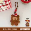 Tengyi Original Pingente Fofo de Pelúcia de Natal Desenho Animado Boneco Papai Noel Pingente Natal Mais Fácil de Combinar Pingente Fofo