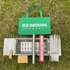 Parrilla BBQ Plegable de Acero Inoxidable Portátil para Exteriores Hogar Rack BBQ Sin Humo Carbón Celebridad de Internet Camping Picnic Pequeño