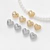 Banho de Cobre Cor Real Dourada Conservação 14k Ouro Simples Contas de Amor DIY Joias Feitas à Mão Pulseira Colar Acessórios com Contas Material