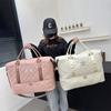 Bolsa de Viagem Grande Capacidade para Mulheres Viagens de Curta Distância Bolsa de Bagagem Conveniente Bolsa de Armazenamento Separada para Seco e Molhado Bolsa de Mão para Esportes e Fitness
