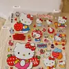 Lindos Dibujos Animados Juveniles Lunares Manzana Roja Kitty Pegatinas de Gel Impermeables DIY Pegatinas para Decoración de Teléfono y Diario