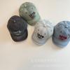 Gorra de béisbol con visera corta digital bordada nueva de primavera para niños de estilo retro americano