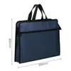 Deli 63753 Bolsa Portátil con Cremallera Tela Oxford a4 Bolso de Mano Archivo de Datos Recibo Negocios Maletín con Cremallera