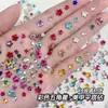 Nuevos y Modernos Rhinestones de Mono Estrella de Colores Brillantes Estrella de Cinco Puntas de Fondo Plano Decoraciones de Arte de Uñas de Vidrio K9 Venta al Por Mayor