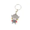 Llavero de Goma Suave de Dibujos Animados de PVC Mascota Personalizada Muñeca de Anime Silicona Colgante para Llavero de Coche DIY