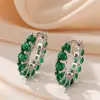 Pendientes Explosivos Transfronterizos Nicho para Mujer Pendientes de Circonita Super Brillantes Moda Versátil Sentido de Alta Gama Pendientes con Pasador de Plata Sentido de Alta Gama
