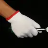 Luvas de Proteção do Trabalho Luvas de Nylon Luvas de Nylon Espessado Fio Branco Luvas de Fábrica Anti-Desgaste Trabalho Atacado Luvas de Fio Proteção