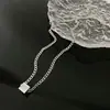 Collar de acero y titanio con perlas de agua dulce naturales para mujer, cadena de clavícula exquisita de alta calidad, joyería anticaída al por mayor