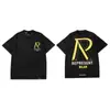 Camiseta Casual Solta de Manga Curta com Estampa de Letras e Ícone Representativo Transfronteiriço para Mulheres e Homens, Exportação
