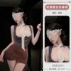 Lingerie Sexy, Uniforme de Secretária Sexy Justo no Quadril, Roupa Sedutora Qqny para Flertar, Pijama Tentador, Roupa de Garota Hot