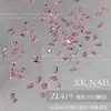 Pacote Misto de Strass para Nail Art Zircônia de Fundo Plano Mini, Gota d'Água Brilhante Popular na Internet, Formato de Diamante, Formato Marquise Decorações de Strass para Unhas Usáveis