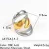 Anillo Transfronterizo Europeo y Americano de Acero de Titanio con Diseño de Superficie Lisa, Anillo de Acero Inoxidable de Lujo Ligero de Nicho de Gama Alta Que No Se Desvanece, Joyería para Mujer