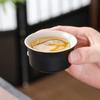 Juego de Té Kung Fu de Cerámica Negra Juego de Tazón Cubierto Tetera Taza de Té Simple Lata de Té Ceremonia del Té Hogar Sala de Estar Oficina Simple