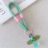Cuerda para Teléfono Móvil de Corazón de Color Contrastante Colgante para Teléfono Móvil Anticaída Combinación de Colores Cuerda Personalizada con Cordón para Tetera con Colgante para Bolsa