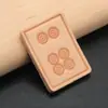Llavero de Cuero para Mahjong Simple Hecho a Mano de Piel de Vaca Colgante de Llave de Mahjong Cuero Creativo