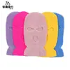 Chapéu quente de inverno para esqui masculino, máscara de equitação à prova de frio, chapéu de lã com três furos, cobertura facial esportiva, máscara de inverno