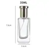 Frasco Dispensador de Perfume 35ml, Frasco Borrifador de Vidro Transparente Espessado, Frasco Dispensador de Perfume com Fundo Espesso, Frasco Pequeno para Amostra