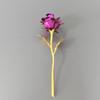 Tamaño Mediano 18cm Flor Dorada de Colores Flor de Rosa con Pan de Oro Tapa de Cristal Flor Caja de Regalo de Chocolate Accesorios Regalo del Día de San Valentín