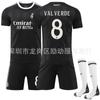 2526 Club No.9 Jersey de Mbappé Uniforme de Equipo Deportivo Camiseta Entrenamiento Real Madrid Negro Traje de Uniforme de Fútbol