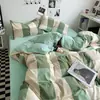 Conjunto de quatro peças de algodão lavado, veludo de leite, quente, amigo da pele, flanela, mais veludo, roupa de cama quente, vendas diretas de comércio exterior transfronteiriço, atacado