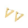 Pendientes con hebilla de oreja de acero de titanio y diamantes de amor con estrella de cruz de acero inoxidable de joyería minimalista transfronteriza europea y americana