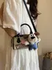 Bolsa Cruzada Estilo Coreano de Nicho Diseño Nuevo Primavera 2026 Bolsa Cilindro de Dibujos Animados Bolso de Mano de Moda Lindo Femenino