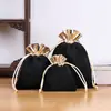 Bolsa de Armazenamento Aveludada, Calça com Bolso de Aba para Joias, Bolsa com Cordão, Joia com Selo Oficial, Calça com Bolso de Aba de Jade, Pulseira, Bolsa de Cordão de Veludo para Mão